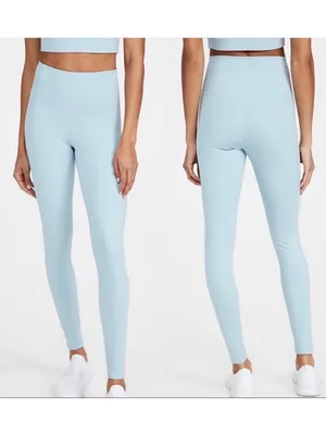 Girlfriend Collective High Rise Compressive Leggings: Sky Light Blue thumbnail 2