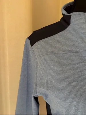 Brooks Brothers Sport 1/4 Zip Pullover Blue Athletic Top Women M thumbnail 3