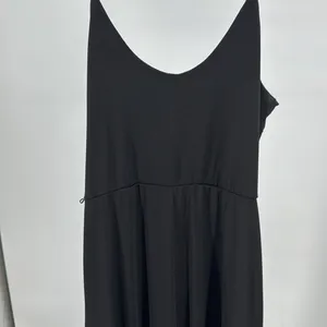 Papaya Black stretchy wide leg adjustable strap Jumpsuit romper M layering party thumbnail 8