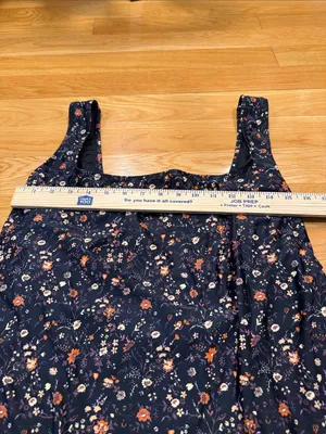 Madewell women’s floral square neck tank one piece swimsuit size 3X . thumbnail 2