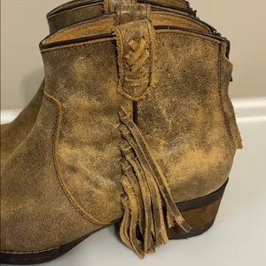 Very Volatile‎ Lookout Fringe Leather Ankle Boots Size 7.5 thumbnail 7