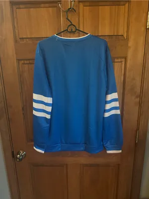 Detroit Lions Long Sleeve Crewneck Sweatshirt - Blue Size XL thumbnail 3