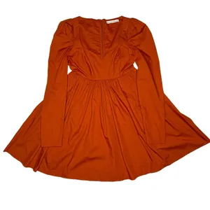 Abercrombie‎ & Fitch S Tall Sweetheart Neck Babydoll Mini Dress Poplin Pockets thumbnail 4