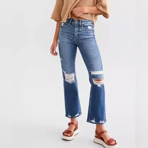Woman’s BKE Billie Slim Fit Cropped Straight High Rise Stretch Jeans Size 27X28 thumbnail 11