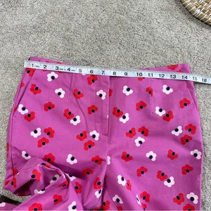 Boden Women’s Sorrento Kensington Floral Pants Trousers Mid Rise Stretch Pink 6R thumbnail 13