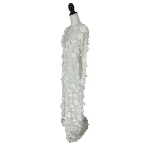 LoveShackFancy Sylvester Bridal‎ Lace Gown White Size 4 NWT thumbnail 10