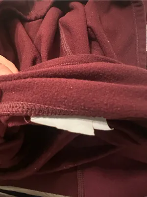 Athleta Women's Tech Hoodie -Maroon Hooded Pullover Top - Size S/M (estimated) thumbnail 10
