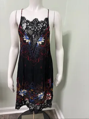 Free People Who's Sorry Now Slip Dress Size Small thumbnail 9