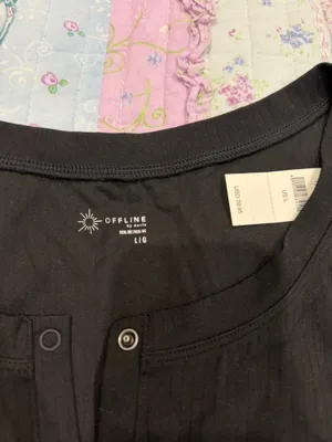 Aerie Cropped Button Workout Top thumbnail 4