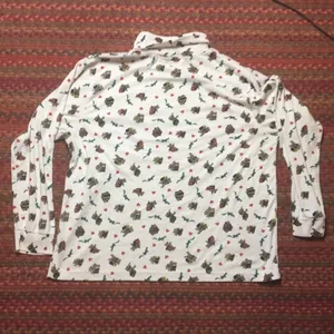 VINTAGE TEDDY BEAR TURTLE NECK LONG SLEEVE Red Size XL thumbnail 5