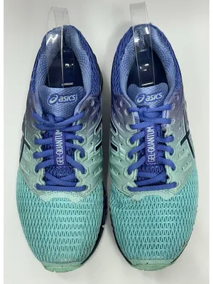 Asics Gel Quantum 180 2 T6G7N Blue Running Shoes Sneakers Womens Size 8 EXCELLNT thumbnail 4