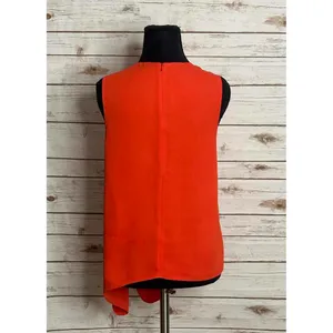 Babaton Aritzia red orange Hopkins tie-front sleeveless blouse Size XS thumbnail 5