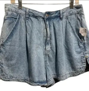 Free people jean shorts Denim Blue Women's NEW we the free thumbnail 1
