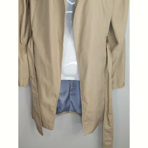 Zara Basic Khaki Trench Coat Women's Medium Neutral‎ Outdoor Gorpcore Minimalist thumbnail 3