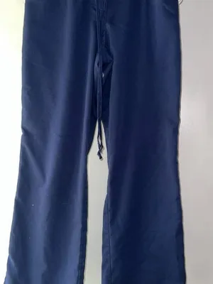 Grey's Anatomy Navy Boot Cut Scrub Pants with Drawstring thumbnail 2