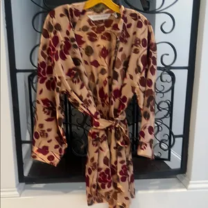Victoria’s Secret Floral Satin Robe vintage thumbnail 3