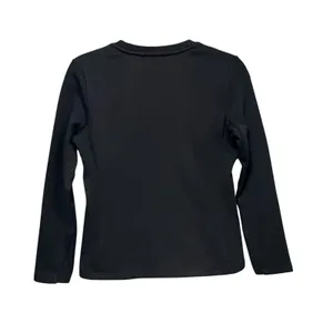 T Black Long Sleeve Crewneck Activewear Top Down Insulated TB1002-93 Womens S thumbnail 2