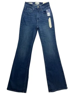 Universal Thread Womens High Rise Flare‎ Jeans Comfort Stretch Blue Size 00R New thumbnail 1