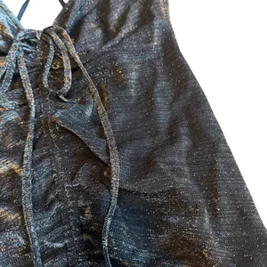 For Love & Lemons Skivvies Spaghetti Strap Sparkle Mini Dress Nightie Sz Small thumbnail 4