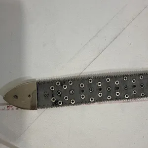 Vintage Chunky Y2K Studded Equestrian Western Boho Preppy Metal White Cross Belt thumbnail 10