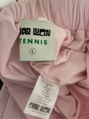 CIAO LUCIA White Mini Tennis Skirt Size L, Tennis Skirt 3 in Pink thumbnail 8