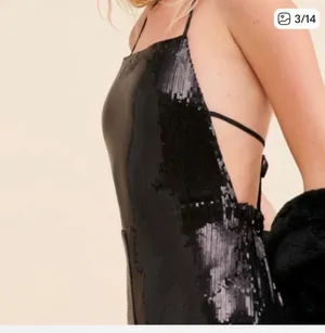 Elwood wide leg halter sequined black jumpsuit thumbnail 8