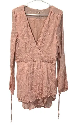 Free People Delilah Mini Dress Sz Medium Lightweight Modern Designer‎ Party Sexy thumbnail 1