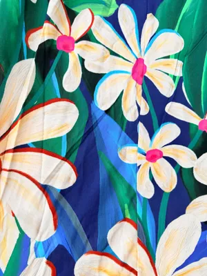 Farm Rio Tropical Garden Print Ruched Maxi Dress, Size M thumbnail 14