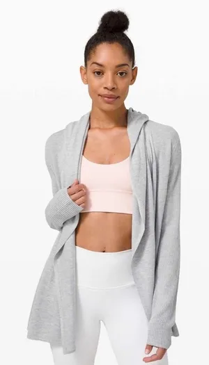 Lululemon Women's Sundown Sweater Wrap Gray thumbnail 1