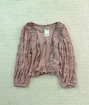 Free People Ruffled Rose Blouse  thumbnail 2