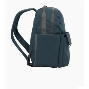 Red Rovr Navy Blue Canvas Backpack Multi Pocket Daily Commuter Bag thumbnail 3