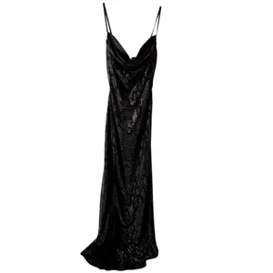 Oh Polly Velia Embellished Peekaboo Cowl-Neck Dress in Brown Snake Size 2 New thumbnail 5