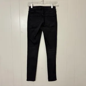 Abercrombie & Fitch Super Skinny Mid Rise Black Jeans Size 00 / 24 thumbnail 11