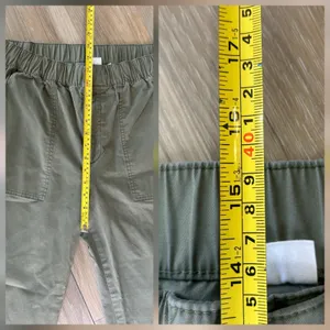 Gap Womens Pants Green Size Large Easy Pant Wide Leg Utility Cotton Blend thumbnail 10