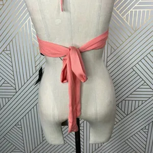 Lulus Coral‎ Tie Bralette Halter Top Size Medium thumbnail 8
