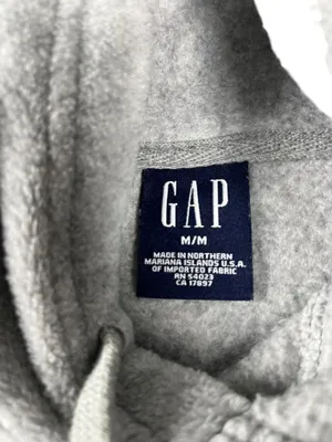Vintage Grey Gap Hoodie Y2K size M sku 163 thumbnail 11