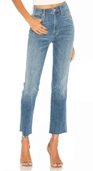 Mother High Waisted Rascal Ankle Fray Jeans thumbnail 2