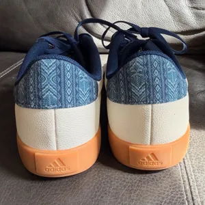 Adidas VL Court 3.0 Sneakers White Night Indigo Bandana Gum Bottom IH4809 Size 9 thumbnail 4