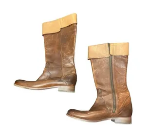 Frye Vintage Melissa Riding Boots Brown Leather 4001 Women's 7 1/2 B Made in Mex thumbnail 1