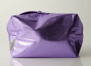 Free People New purple metallic make up/ toiletry bag thumbnail 1