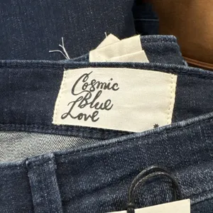 Cosmic Blue Love Stitch Fix Mid Rise Flare Jean Blue Denim Size 28 Stretch‎ thumbnail 5