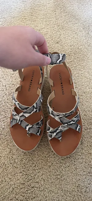 Snakeskin Sandals Lucky Brand thumbnail 2
