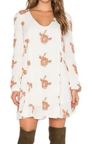 FREE PEOPLE Emma Embroidered‎ Mini Dress thumbnail 1