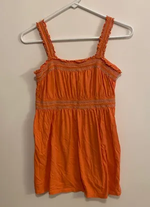 Motherhood, maternity size M orange, top with straps thumbnail 1