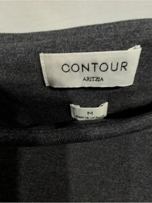 Aritzia Original Contour Square Neck Long Sleeve Top Dark Gray size Medium thumbnail 8