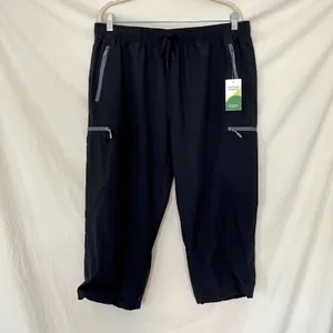 NWT black Libin lightweight cargo capri hiking pants XL Water Proof thumbnail 3