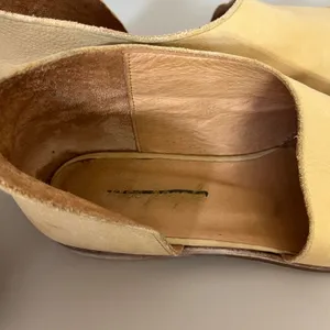 Free People Royale D'Orsay Flats Cut Out Leather 39 8.5 Boho Western Festival thumbnail 4