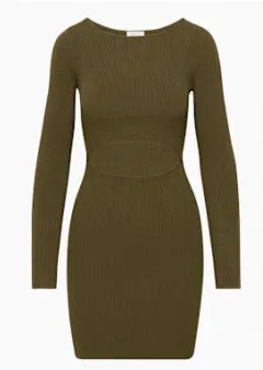 Aritzia Dress Cut-Out Knit Mini Long Sleeve thumbnail 1