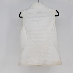Patagonia Women's Nano Puff Quilted Sleeveless Full Zip Vest Jacket White Large thumbnail 4
