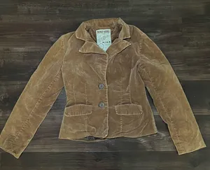 Vintage Doki Geki Velvet Brown Jacket Size Small thumbnail 1
